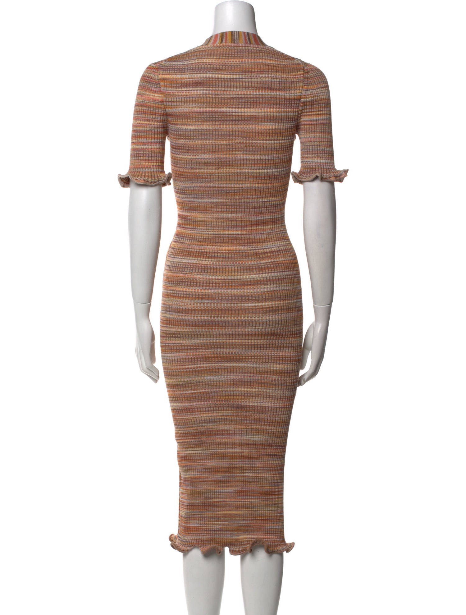 Jonathan Simkhai Striped Midi Length Dress